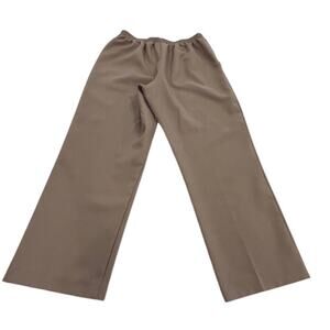 Alfred Dunner Sz 12 Womens Tan Elastic Waist Pants